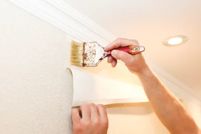 Pose de papier peint à Beugnies — revêtements muraux et toiles de verre